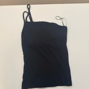 Black tank top with built in bra